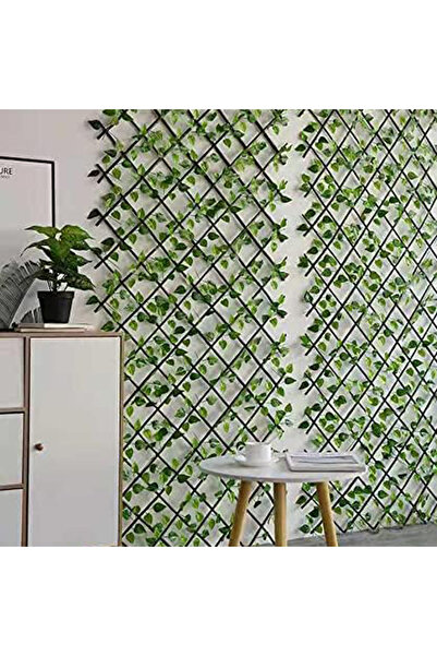 genric سياج حديقة من الخيزران قابل للتمدد من OneDcor مع نبات اللبلاب الأخضر ا...