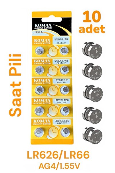 FEYSER 10 lu paket Lr626/lr66 Ag4/sr626 Sw/377a 1.55v Kol Saati Pili