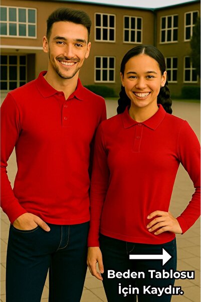 chulfa School Long Sleeve Sweatshirt Uniform High School Boy (1 Piece) Polo Collar Unisex