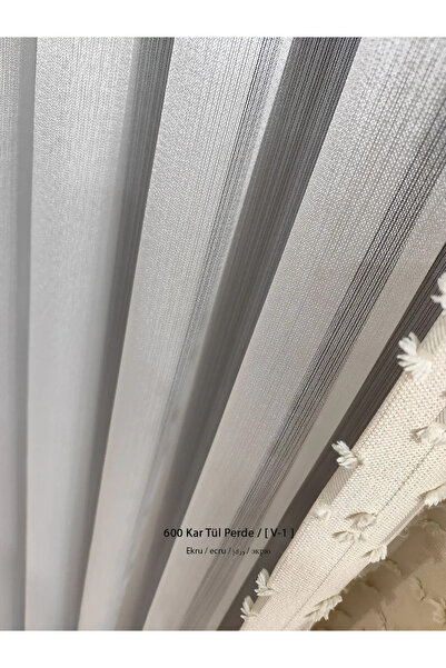 ervin Sparse Pleated Striped Tulle Curtain Kar600 Pattern – Modern Stylish Design, Light-Softening Quality Fabric