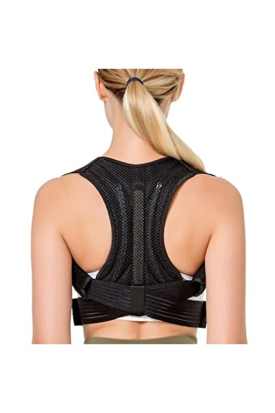 YHJ Back posture corrector with adjustable shoulder straps, YHJ, unisex, blac...