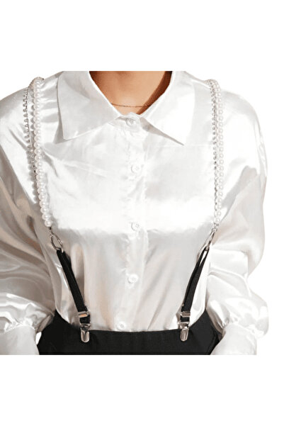 CRM Decorative Fashion Straps with Pearls, – Modern Accessory for Dresses, Blouses and Skirts