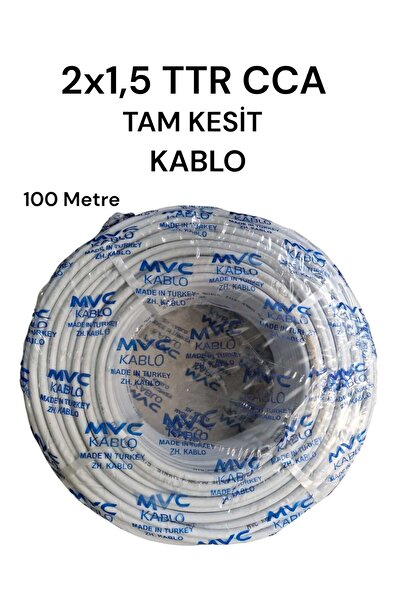 YEŞİM Mvc 2x1.5 Ttr Cca Tam Kesit Kablo 100 Metre