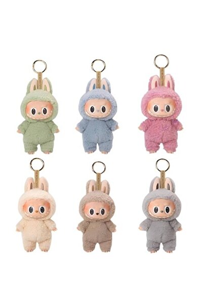 LABUBU Macaron Plush Toy, 15cm, 6 pieces