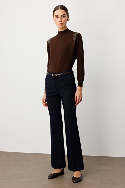 Ekol Buy Belted Spanish Flare Pants