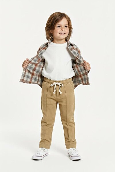 MiaBaby 3-Piece Set with Checkered Shirt