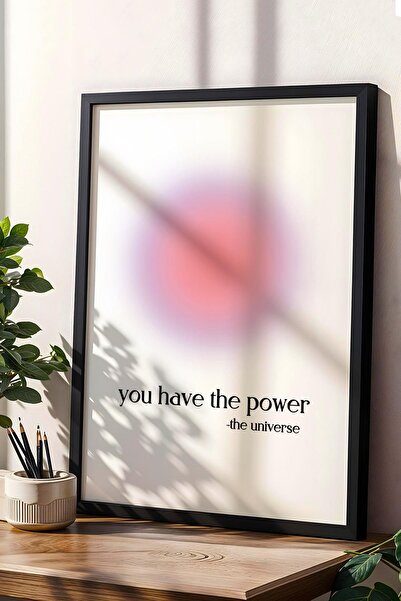Saturn You Have the Power Framed Painting Aura Energy Colors - the Power Is in You