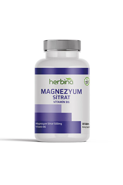Herbina Magnezyum Sitrat 500 mg 120 Tablet