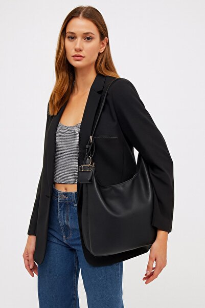 Newish Polo Women's Black Shoulder and Shoulder Bag Large Hobo Model Daily St...