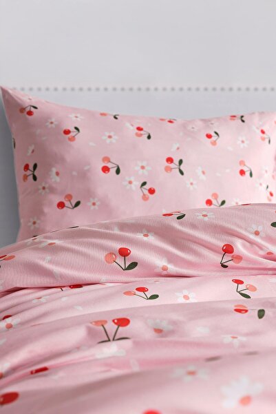 Doqu Home Ranforce Joyful Cherry Duvet Cover Set Single Size