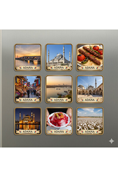 wonderlike Adana Temalı 9 Lu Magnet