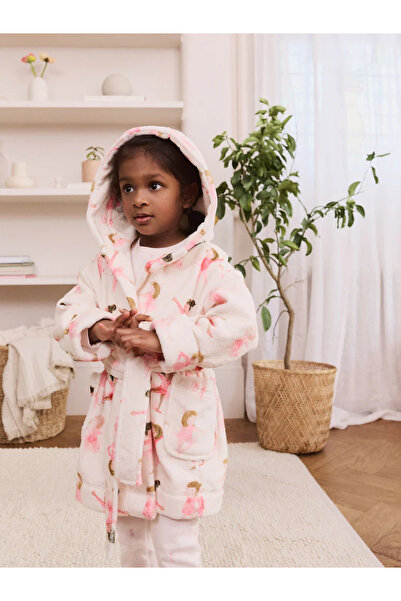 Next Baby فستان راقصة الباليه من القطن العضوي بنسبة 100% باللون الأبيض/الوردي...