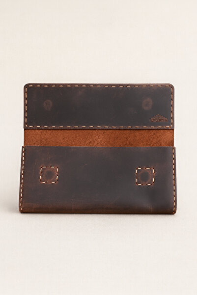 Colermi Genuine Leather Magnetic Flip Card Holder & Wallet – 12 Card Capacity, with Phone and Coin Compartment