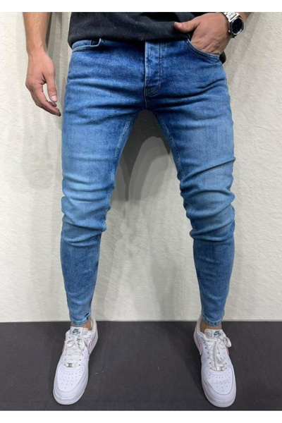 Bymarka Dar paça likralı kot pantalon