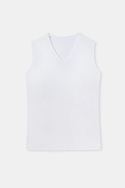 Dagi 2 Pieces, 100% Cotton, V-Neck, Sleeveless, Men's Undershirt & T-Shirt