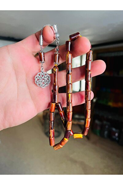 TTS TÜRK TESBİH SANATI موديل مسبحة عنبر مقطوعة