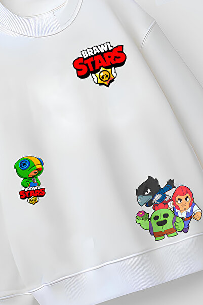 Belya Kids Wear Φούτερ με σχέδιο Star2 από βαμβακερό ύφασμα oversized νήματα για αγόρια