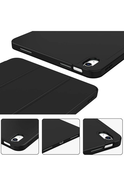 SKYDDAR INNOVATION Tablet case for iPad 10 (2022) 10.9 / 11 (2025), Flex Trifold, sticker set, Dark Green