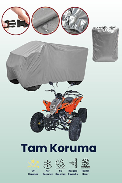 dokaca غطاء دراجة رباعية رمادي اللون طراز Kuba XY150ST-1، غطاء واقي للدراجة ا...