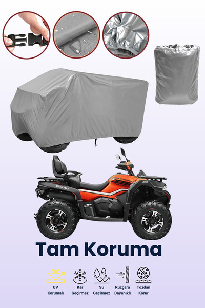 dokaca Gri Cfmoto Cf 625 Atr-Eps ATV Brandası, ATV Koruyucu Örtüsü