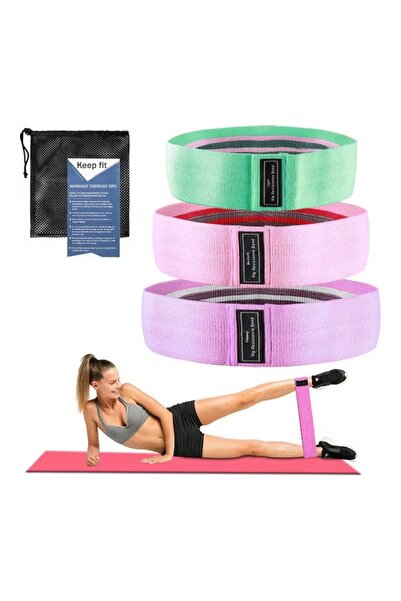 Generic 3 resistance bands for deep squats 15x3x5cm