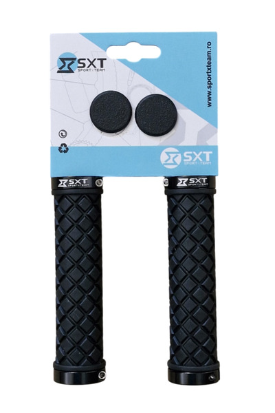 SXT Manete de bicicletă Zn-045 - 130 mm cu blocare dublă, negre