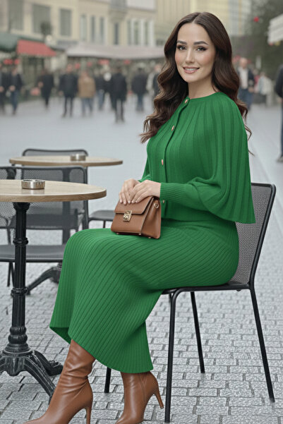 benguen Bolero Knitwear Dress R4478 Green