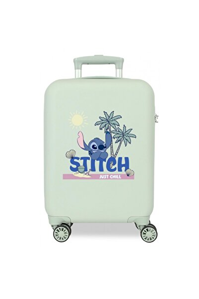 Disney Children's trolley, Stitch Just chill, ABS, small suitcase, mint green, 33x50x20 cm