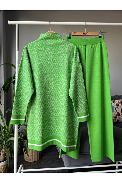 mf venessa SET DE TRICOTAJ FEMEI ÇELİK Ö din material subțire