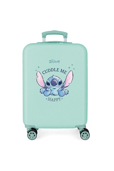 Disney Children's trolley, Stitch Cuddle me happy, ABS, small suitcase, turquoise, 55x38x20 cm