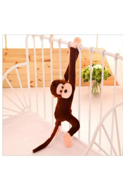 OEM Jucărie de Pluș Maimuță Agățată, 60 cm, Brațe cu Arici, Material Moale, C...