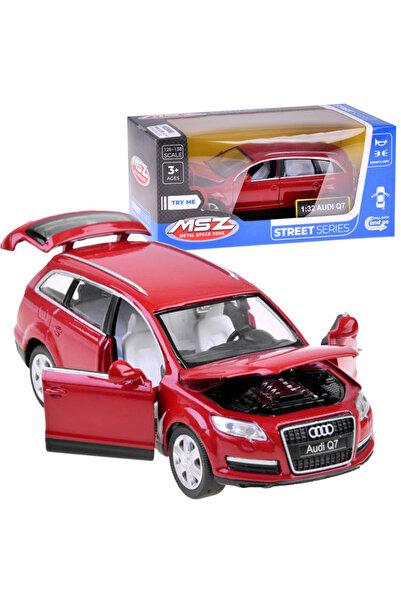 Jokomisiada Audi Q7 red collector's car, metal body, rubber wheels, 1:32 scale, sound effects