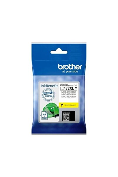 Brother خرطوشة حبر أصفر عالية الإنتاجية LC-472XL أصلية ~1500 صفحة