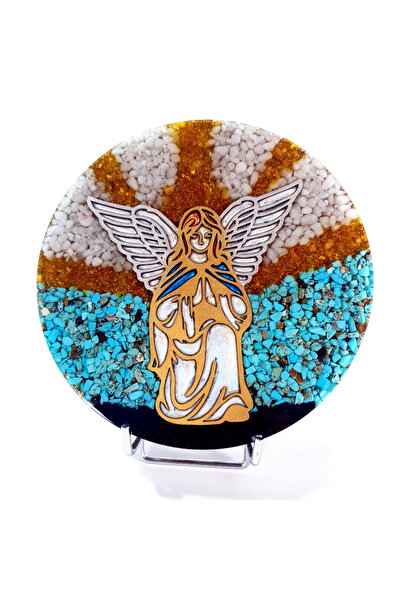 Elvero Arhanghelul Sandalfon obiect decor orgon din pietre naturale