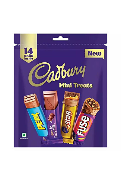 Cadbury تشكيلة من حلويات الشوكولاتة الصغيرة، عبوة من 14 قطعة - 127.9 جرام، عبوة من قطعتين
