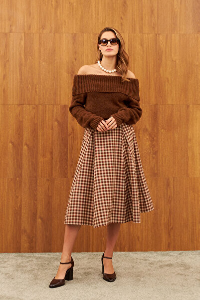 STELLA PULVIS Fusta midi Godeli maro