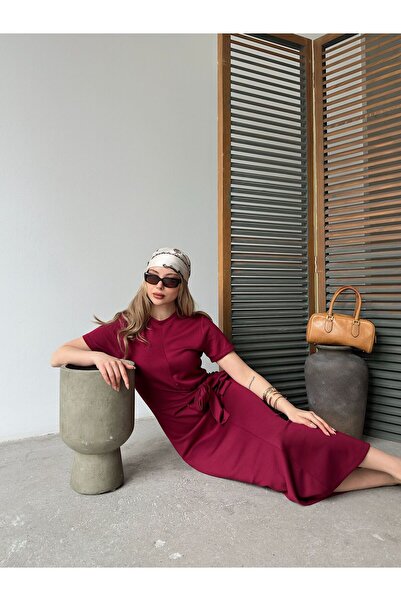 Wearbetter Kadın Yandan Bağlamalı Modal Kumaş Elbise