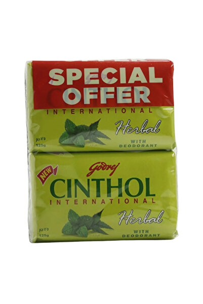 Cinthol Herbal with Deodorant Soap Pack- 6X125gms