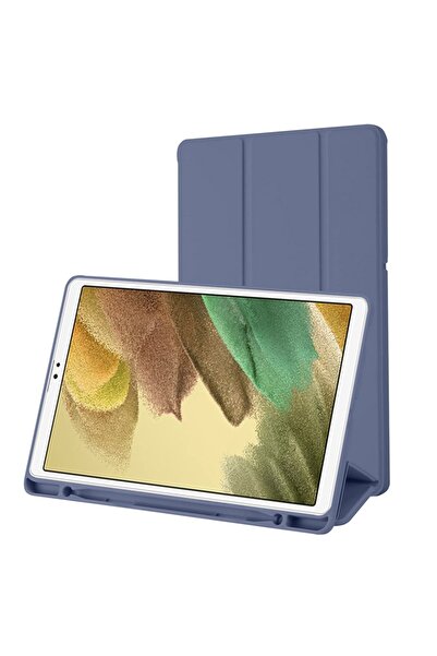 SKYDDAR INNOVATION Tablet case for Samsung Galaxy Tab A7 Lite, Pencil holder, Flex Trifold, sticker set, Purple