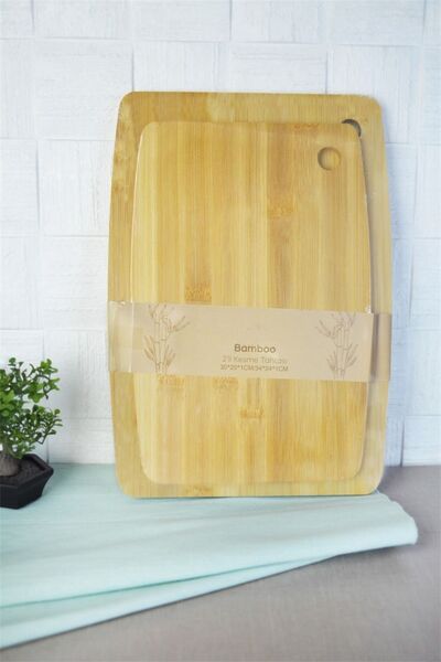 Bayev Bambu 700641 2-Piece Cutting Board Set - 34X24 30X20 Cutting Boards
