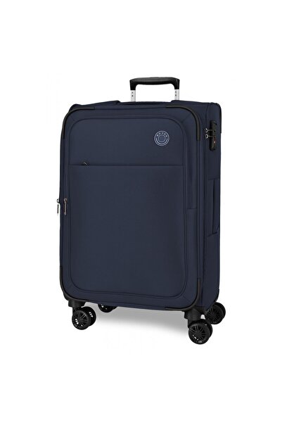 Movom Troler mediu, Atlanta, textil, expandabil, TSA, bleumarin, 42x66x25 cm