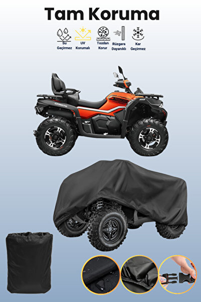dokaca غطاء أسود لـ Cfmoto Cf 625 Atr-Eps ATV، غطاء واقي للمركبات الرباعية