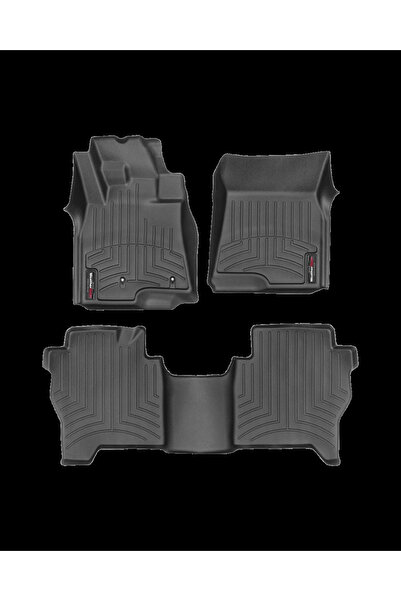 Weathertech بطانات أرضية (أمامية + خلفية) - ميتسوبيشي باجيرو 5 أبواب (2007-2019)