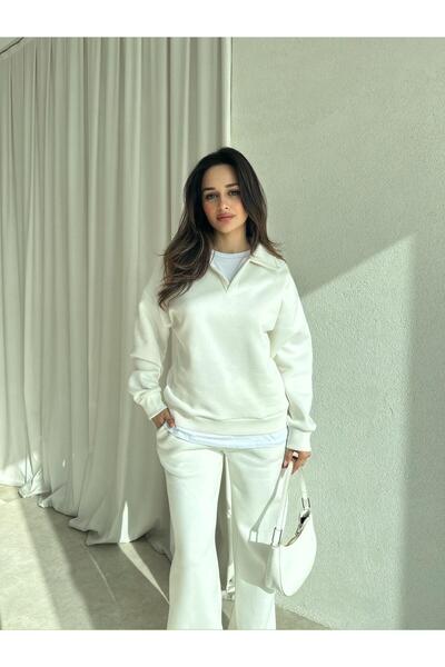 Mooi Butik Zaura Suit 8490 - White