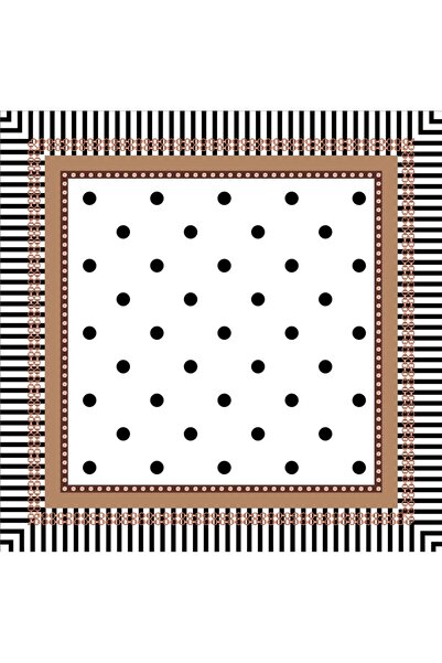 AFVENTE Φουλάρι με σχέδιο Μπρονζέ Καφέ