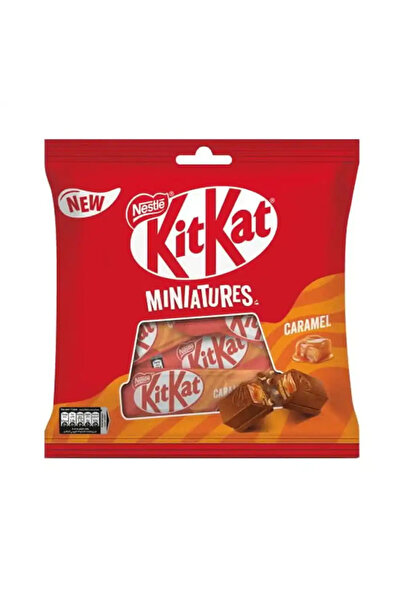 Nestle KitKat Miniatures Crispy Wafer Finger Covered with Caramel And Milk Chocolate- 100gms Pack of