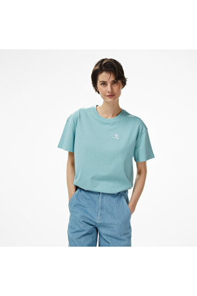 Converse Star Chevron Kadın Mavi T-Shirt