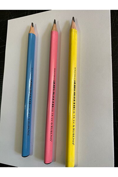 ŞİMŞEK KIRTASİYE BİJUTERİ قلم أليستيما ثلاثي الزوايا جامبو مجموعة من 3 قطع