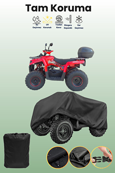 dokaca غطاء حماية أسود لمركبة أرورا هامر 250 ATV، غطاء واقي للمركبة الرباعية