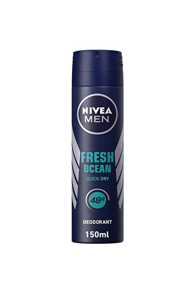 NIVEA سبراي مزيل العرق مين فريش أوشن، مزيل عرق للرجال برائحة الماء - 150 مل